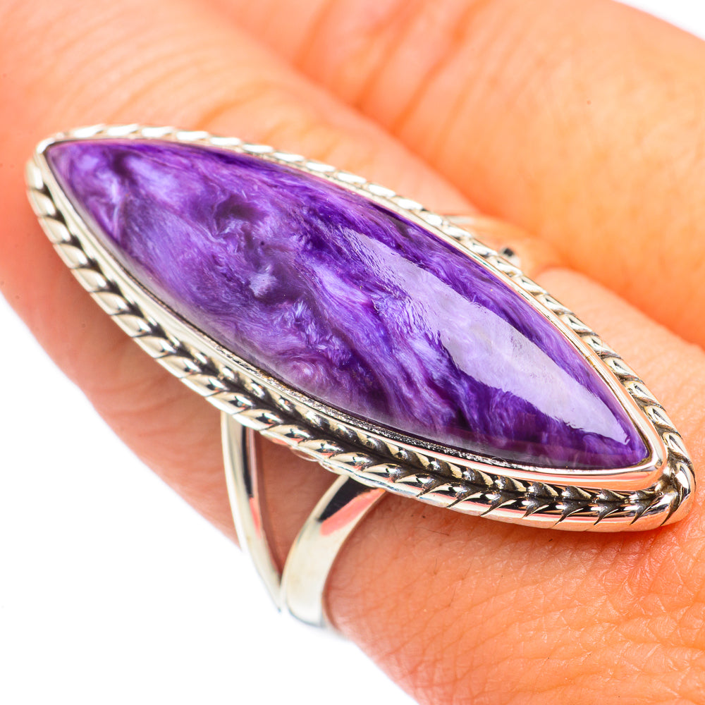 Charoite Rings handcrafted by Anasilvercos - RING69578