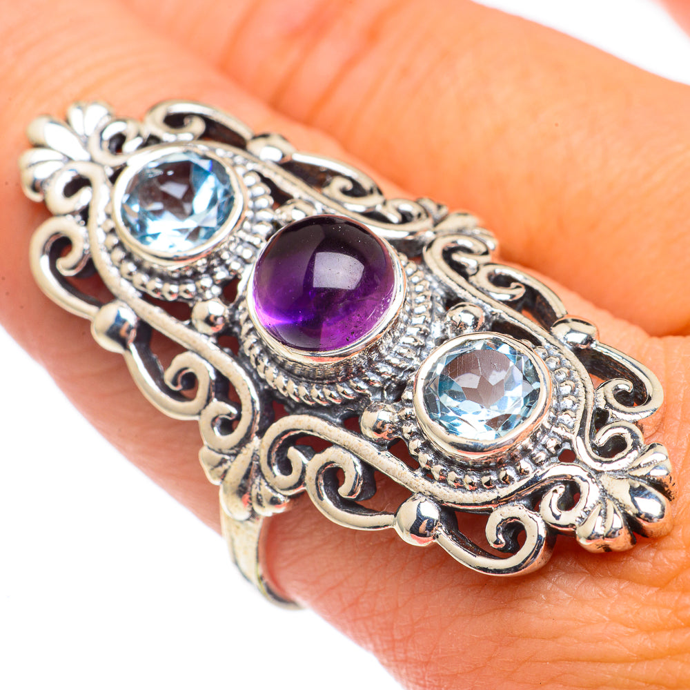 Amethyst Rings handcrafted by Anasilvercos - RING69593