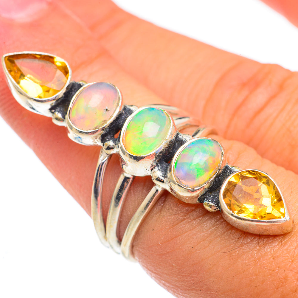 Ethiopian Opal Rings handcrafted by Anasilvercos - RING69594