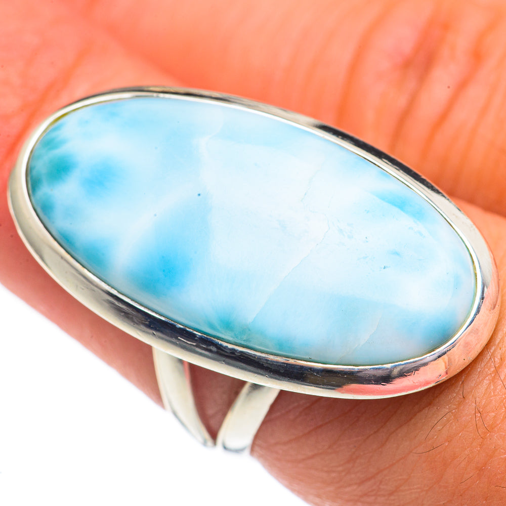 Larimar Rings handcrafted by Anasilvercos - RING69597