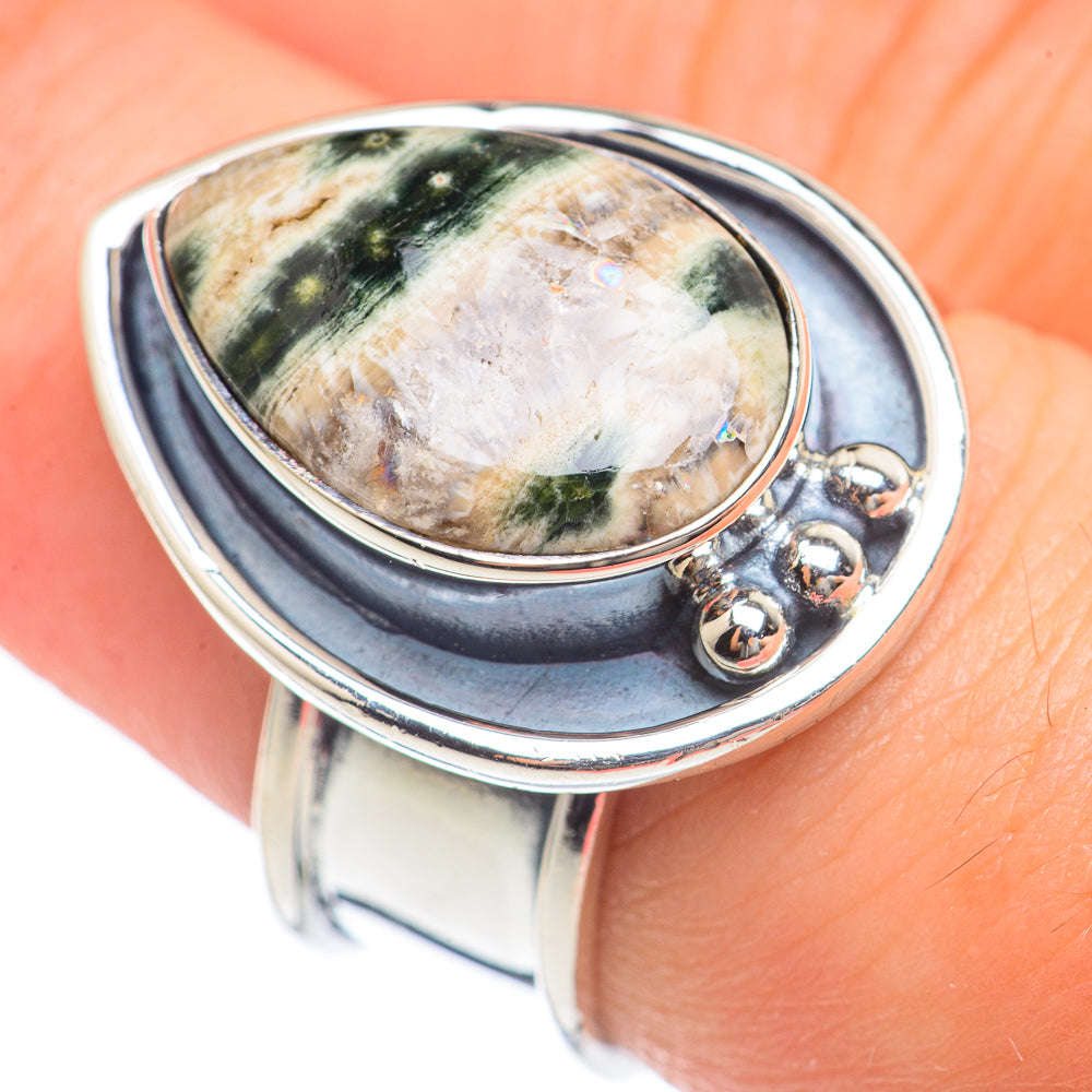 Ocean Jasper Rings handcrafted by Anasilvercos - RING69609