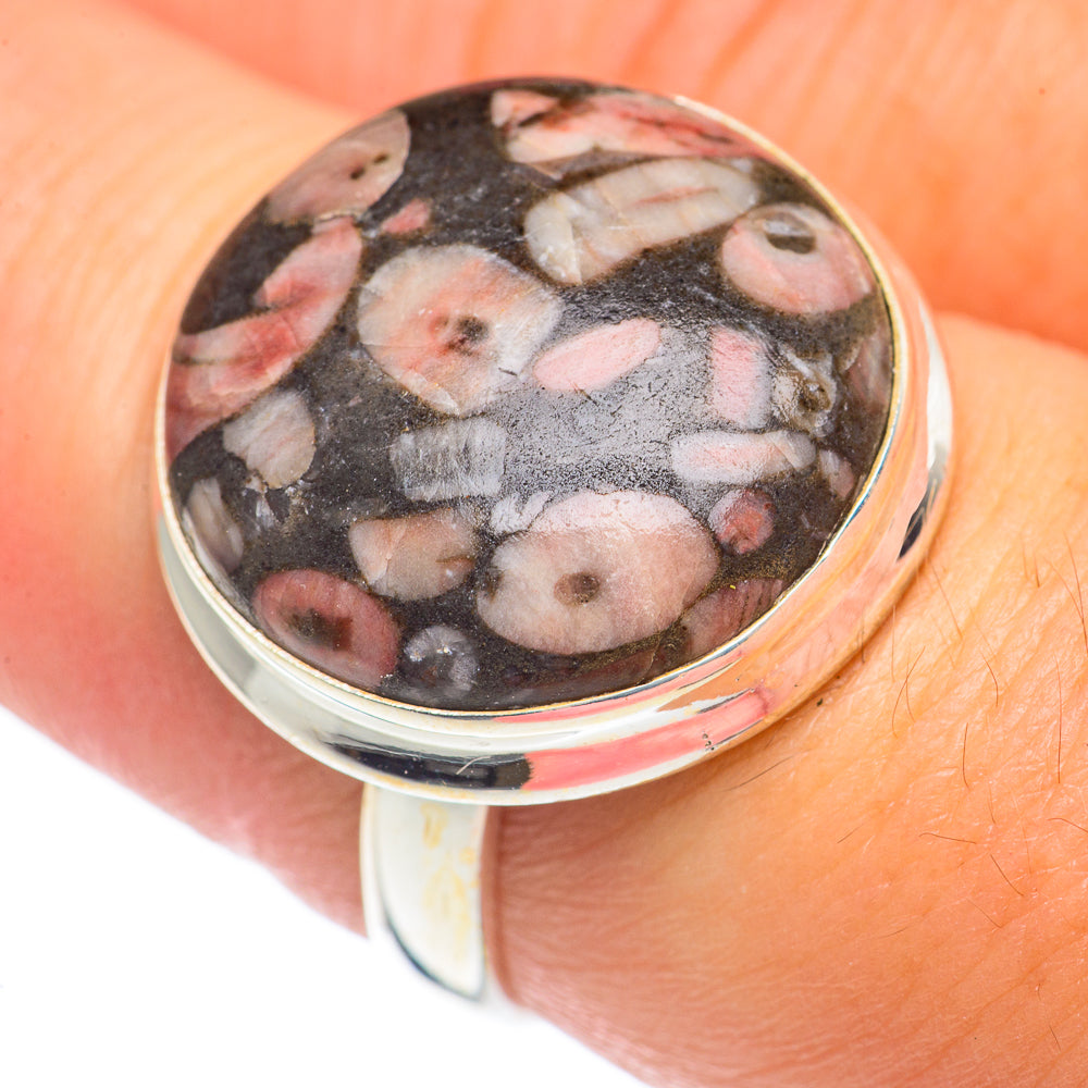 Crinoid Fossil Rings handcrafted by Anasilvercos - RING69661