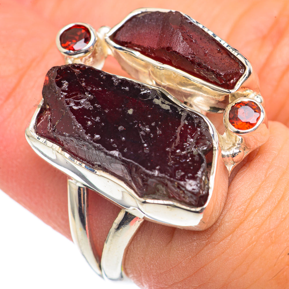 Garnet Rings handcrafted by Anasilvercos - RING69668