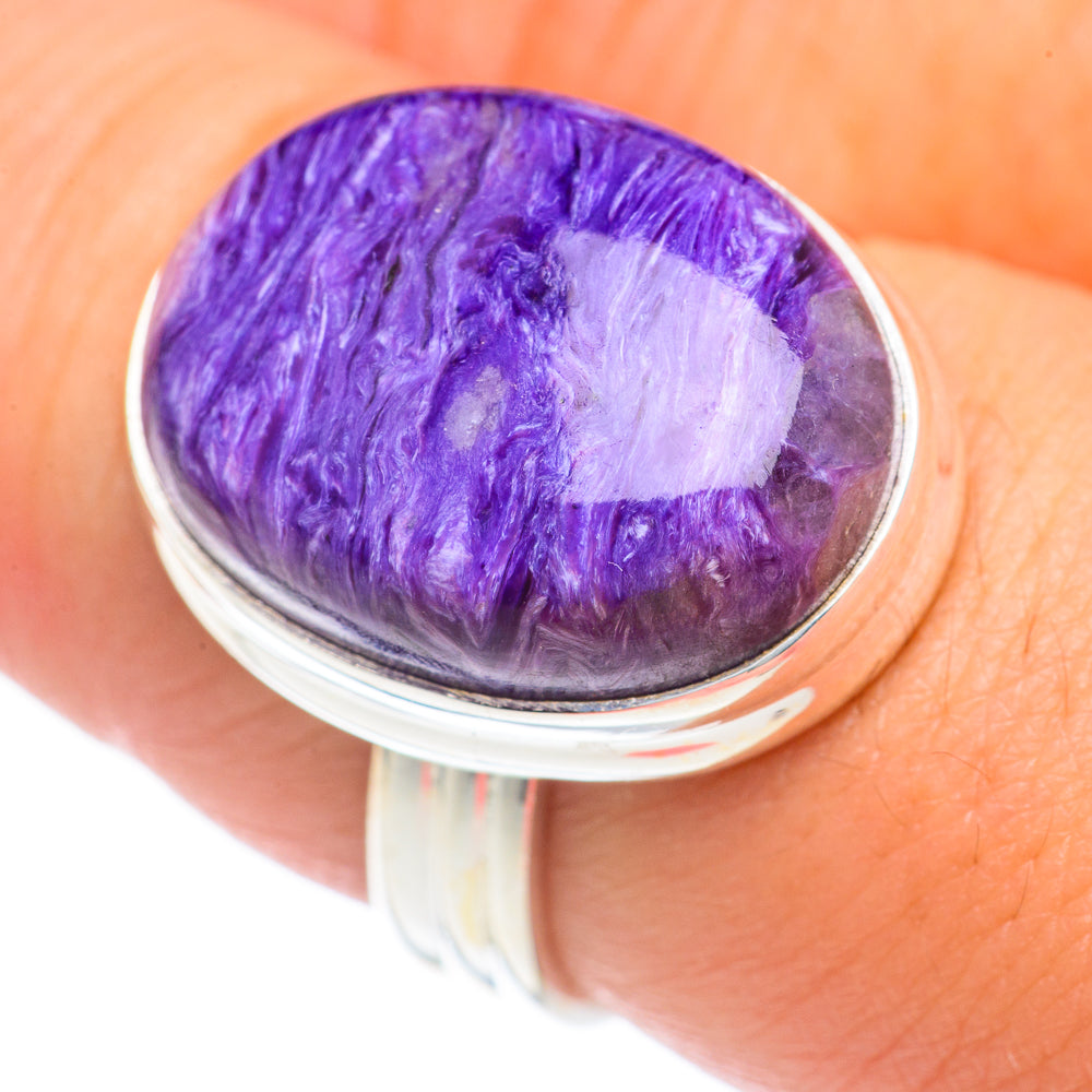 Charoite Rings handcrafted by Anasilvercos - RING69671