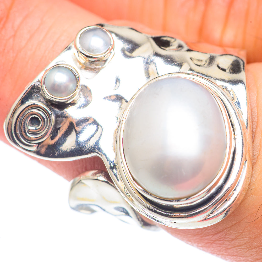 Cultured Pearl Rings handcrafted by Anasilvercos - RING69677