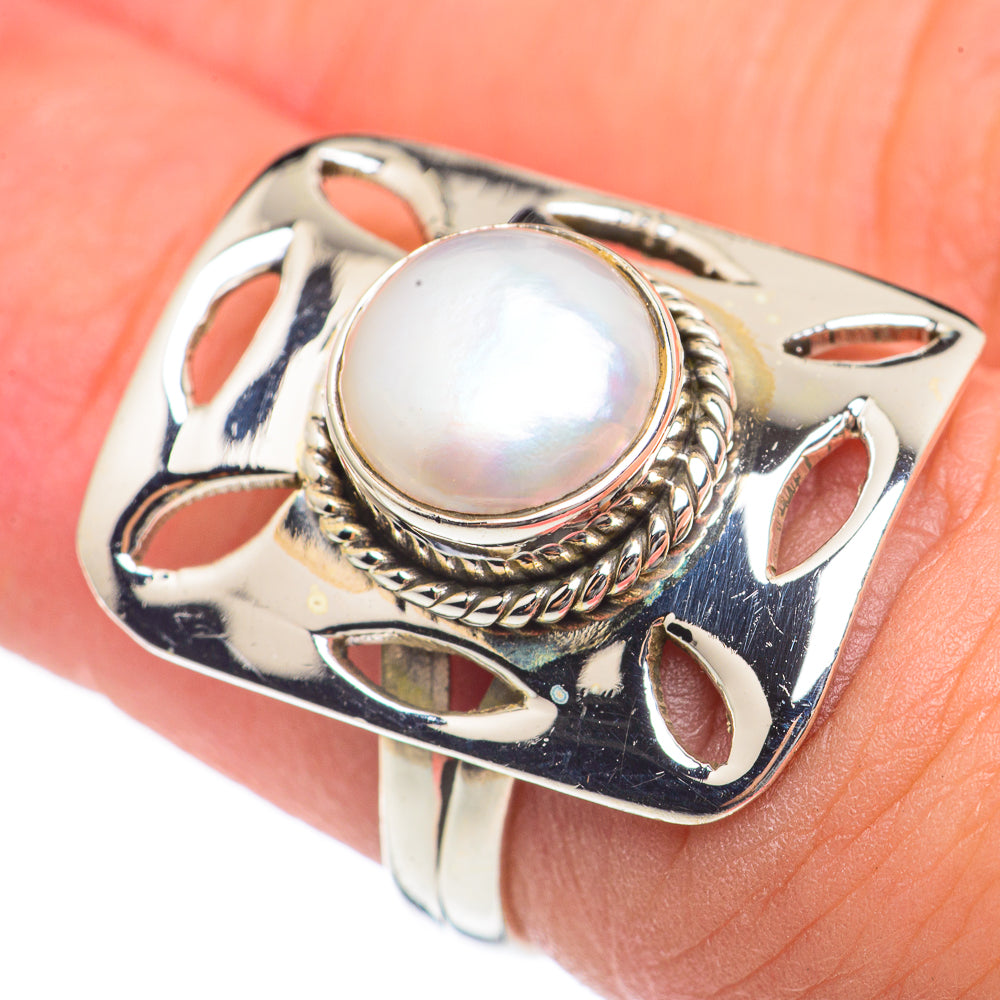 Cultured Pearl Rings handcrafted by Anasilvercos - RING69679