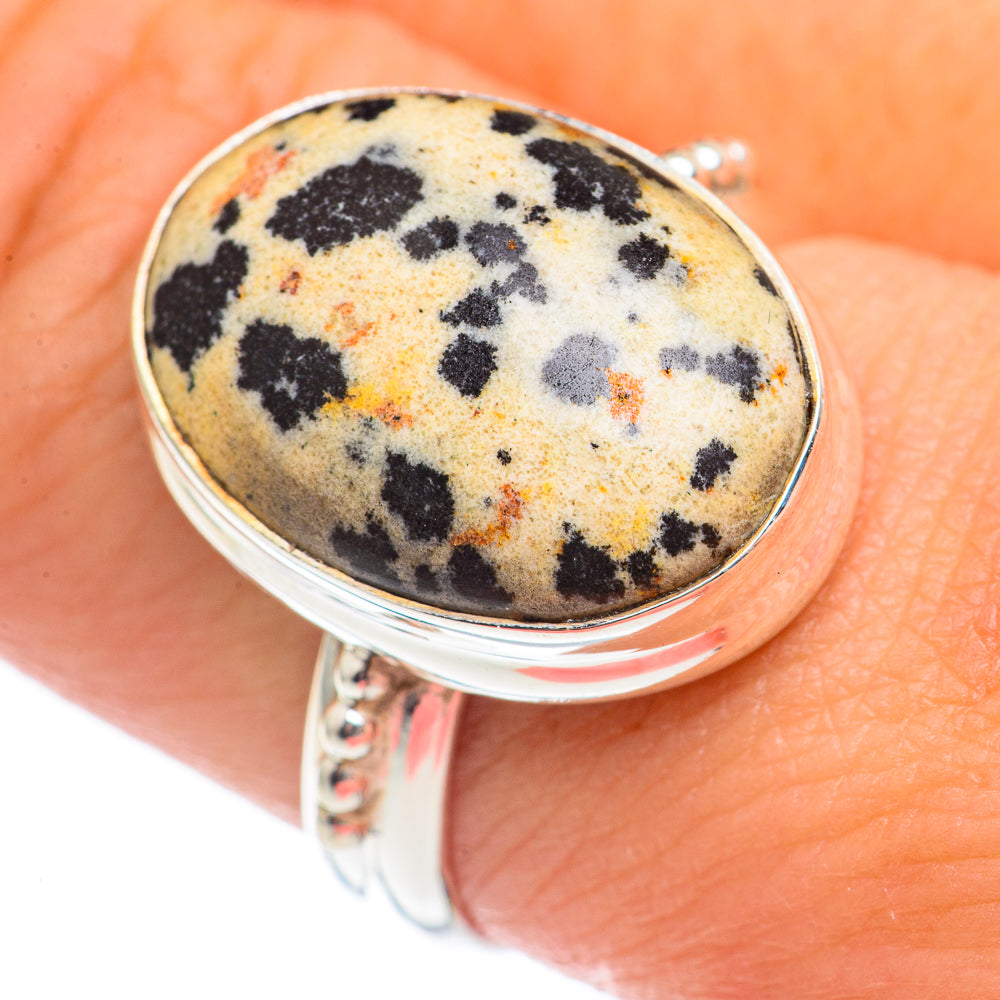 Dalmatian Jasper Rings handcrafted by Anasilvercos - RING69700