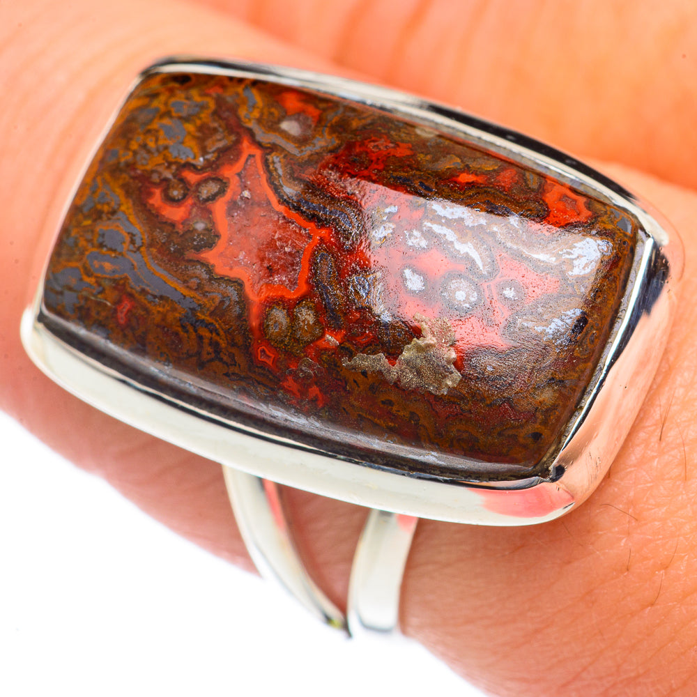 Mahogany Obsidian Rings handcrafted by Anasilvercos - RING69702