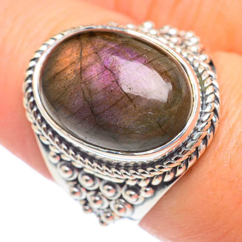 Labradorite Rings handcrafted by Anasilvercos - RING69711