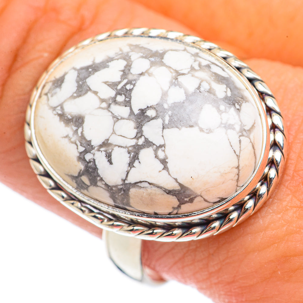 Howlite Rings handcrafted by Anasilvercos - RING69720