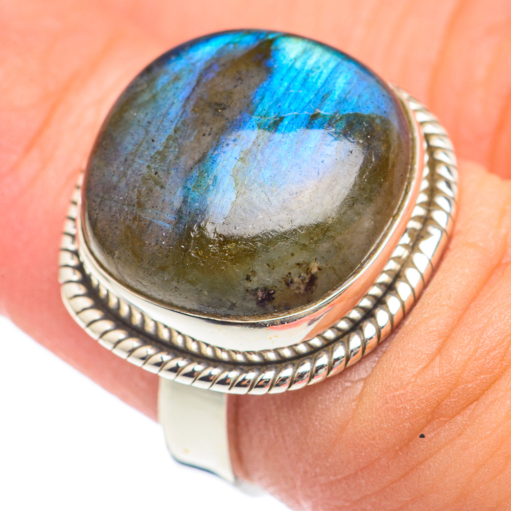 Labradorite Rings handcrafted by Anasilvercos - RING69725
