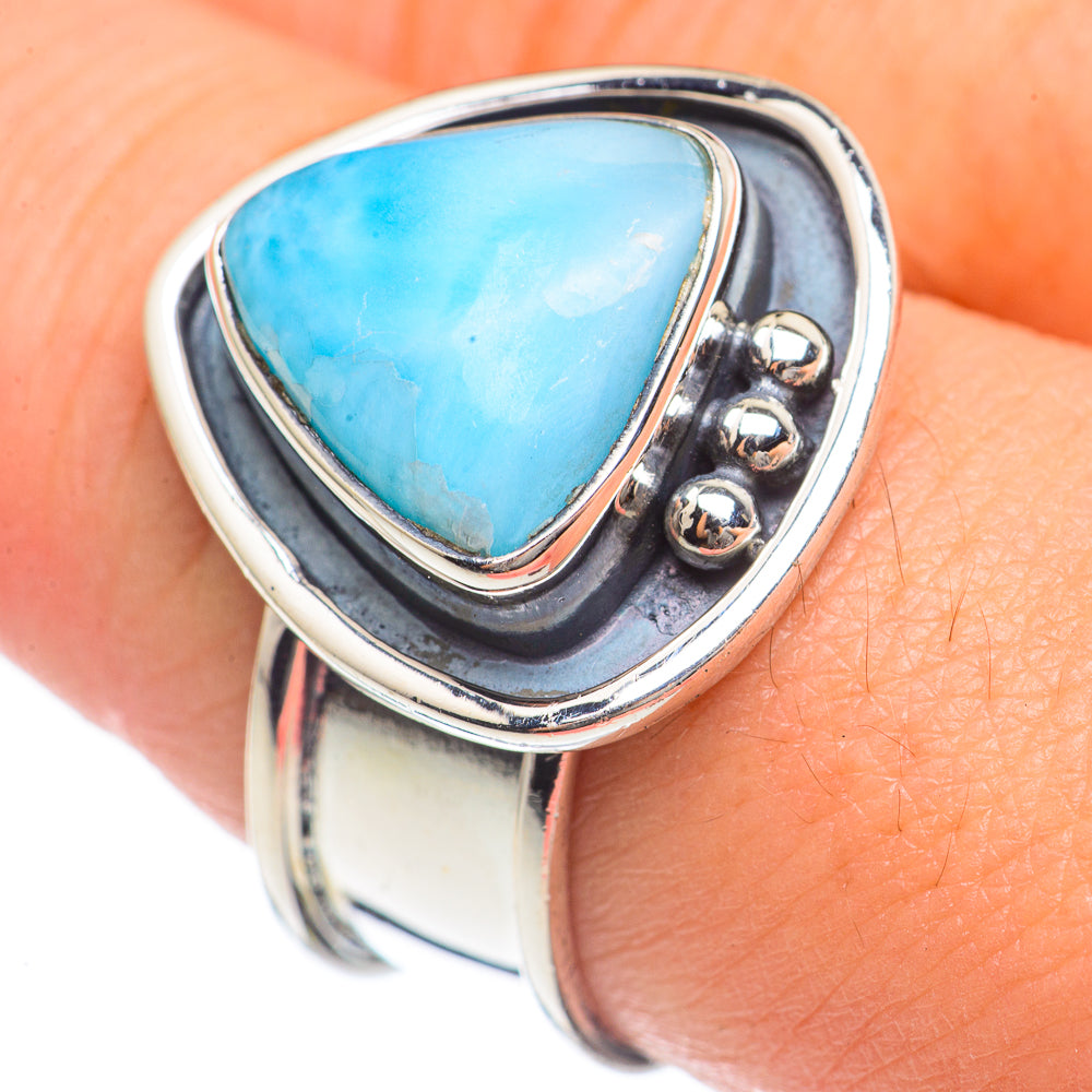 Larimar Rings handcrafted by Anasilvercos - RING69729