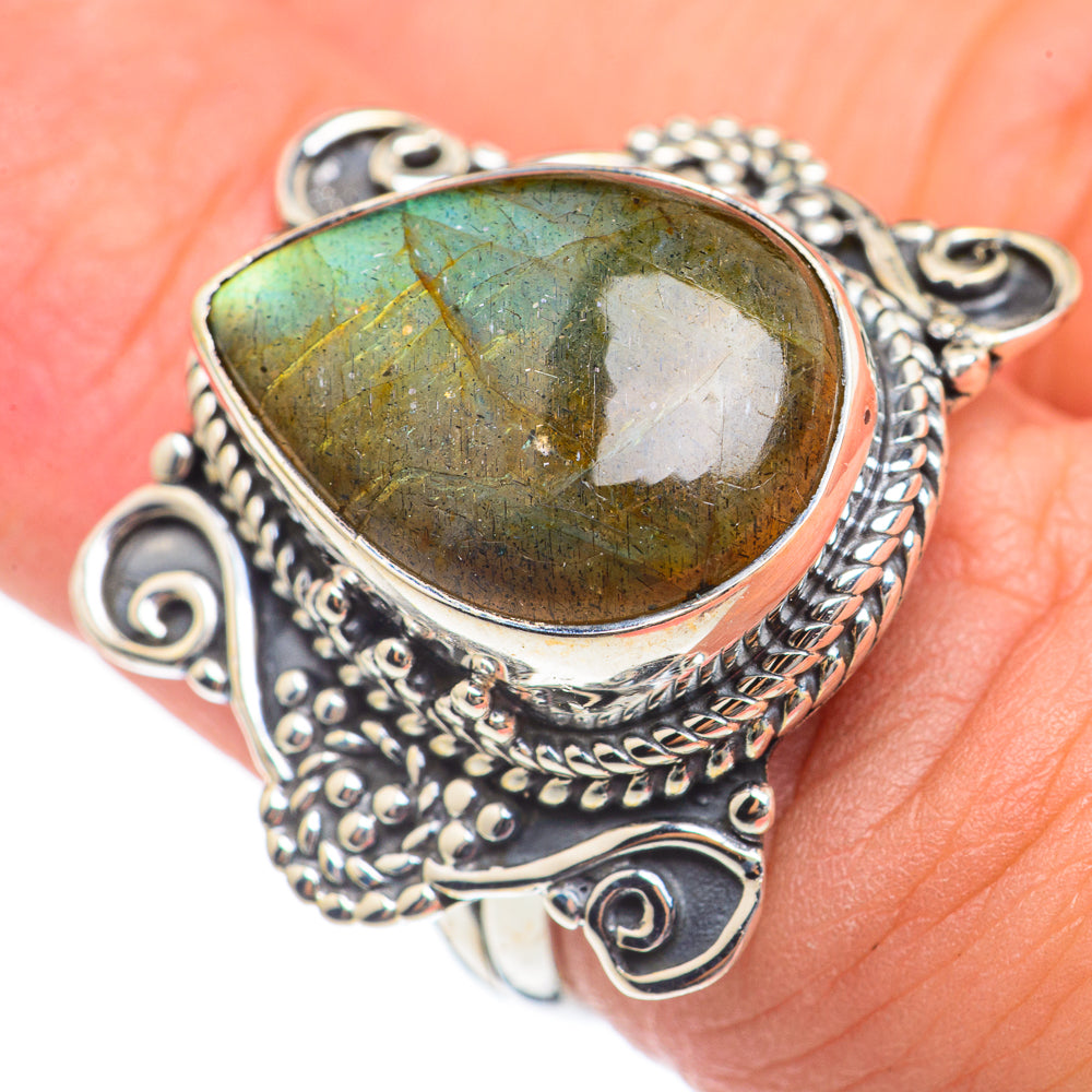 Labradorite Rings handcrafted by Anasilvercos - RING69732