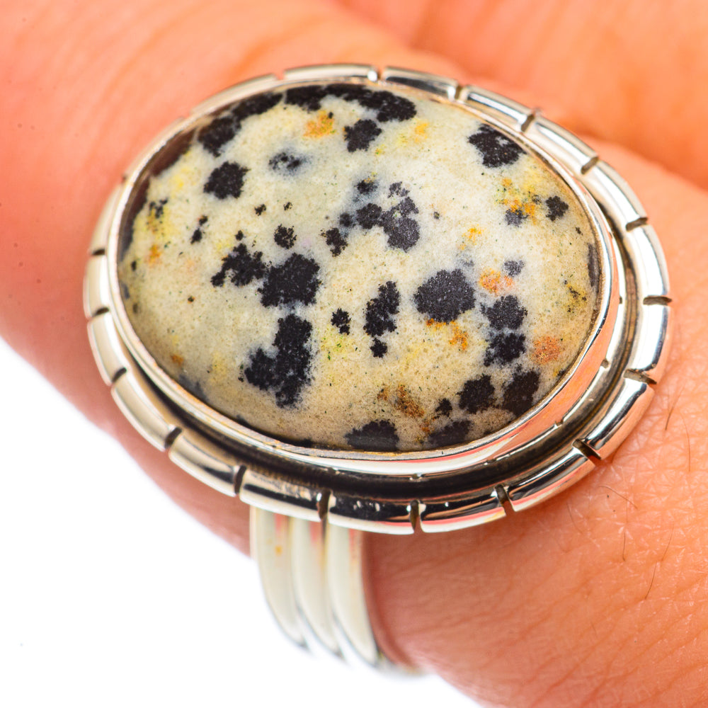 Dalmatian Jasper Rings handcrafted by Anasilvercos - RING69735