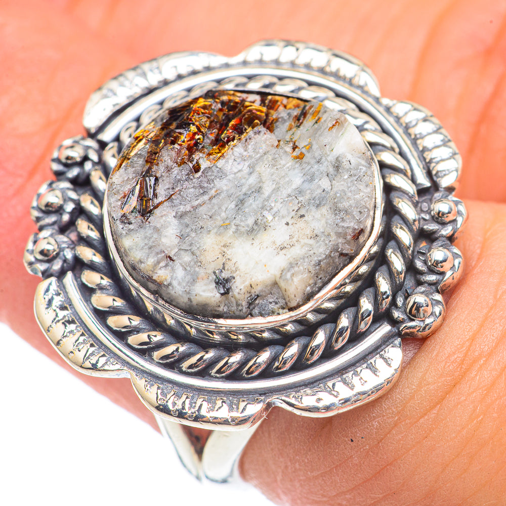 Astrophyllite Rings handcrafted by Anasilvercos - RING69736