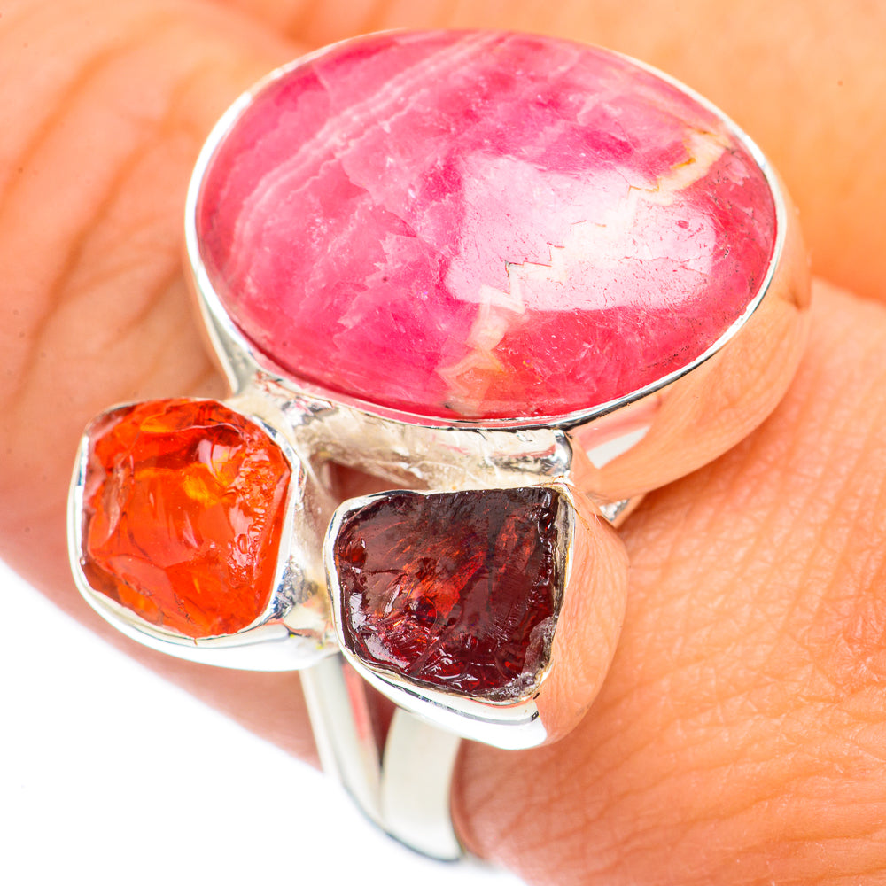 Rhodochrosite Rings handcrafted by Anasilvercos - RING69745