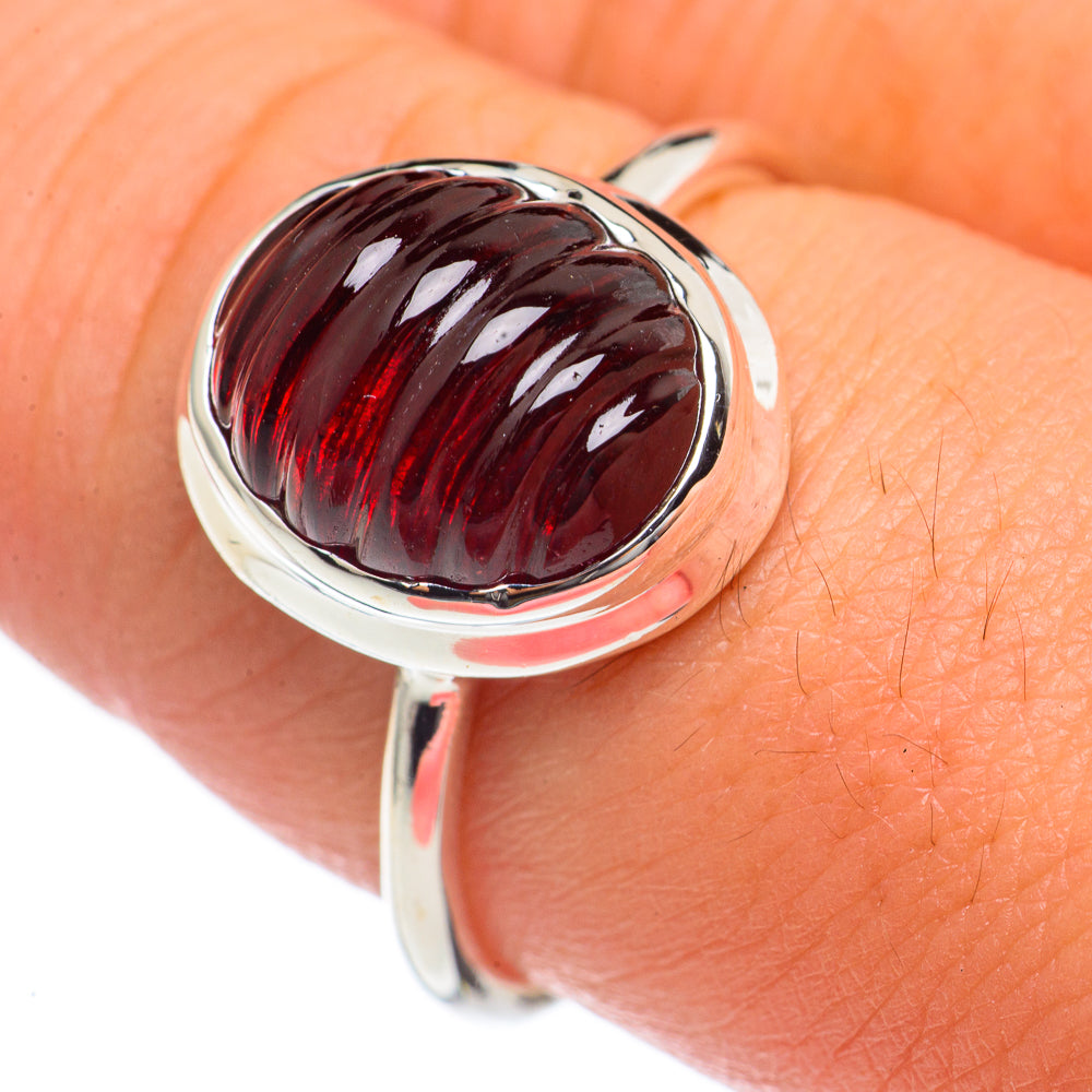 Garnet Rings handcrafted by Anasilvercos - RING69746