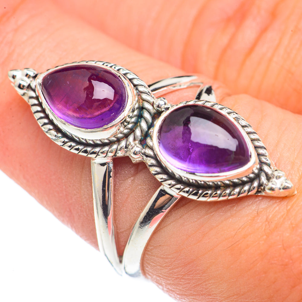 Amethyst Rings handcrafted by Anasilvercos - RING69750
