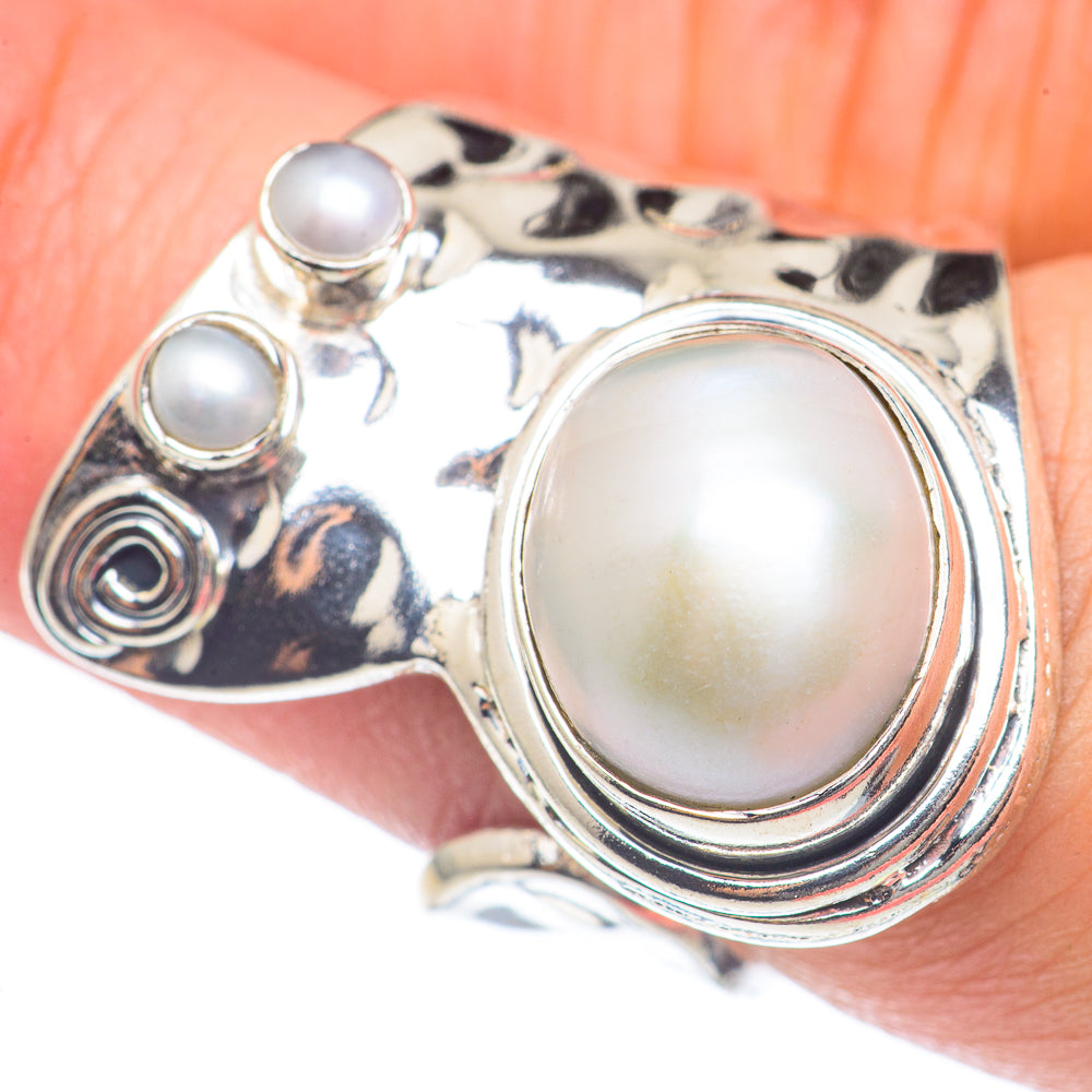Cultured Pearl Rings handcrafted by Anasilvercos - RING69754