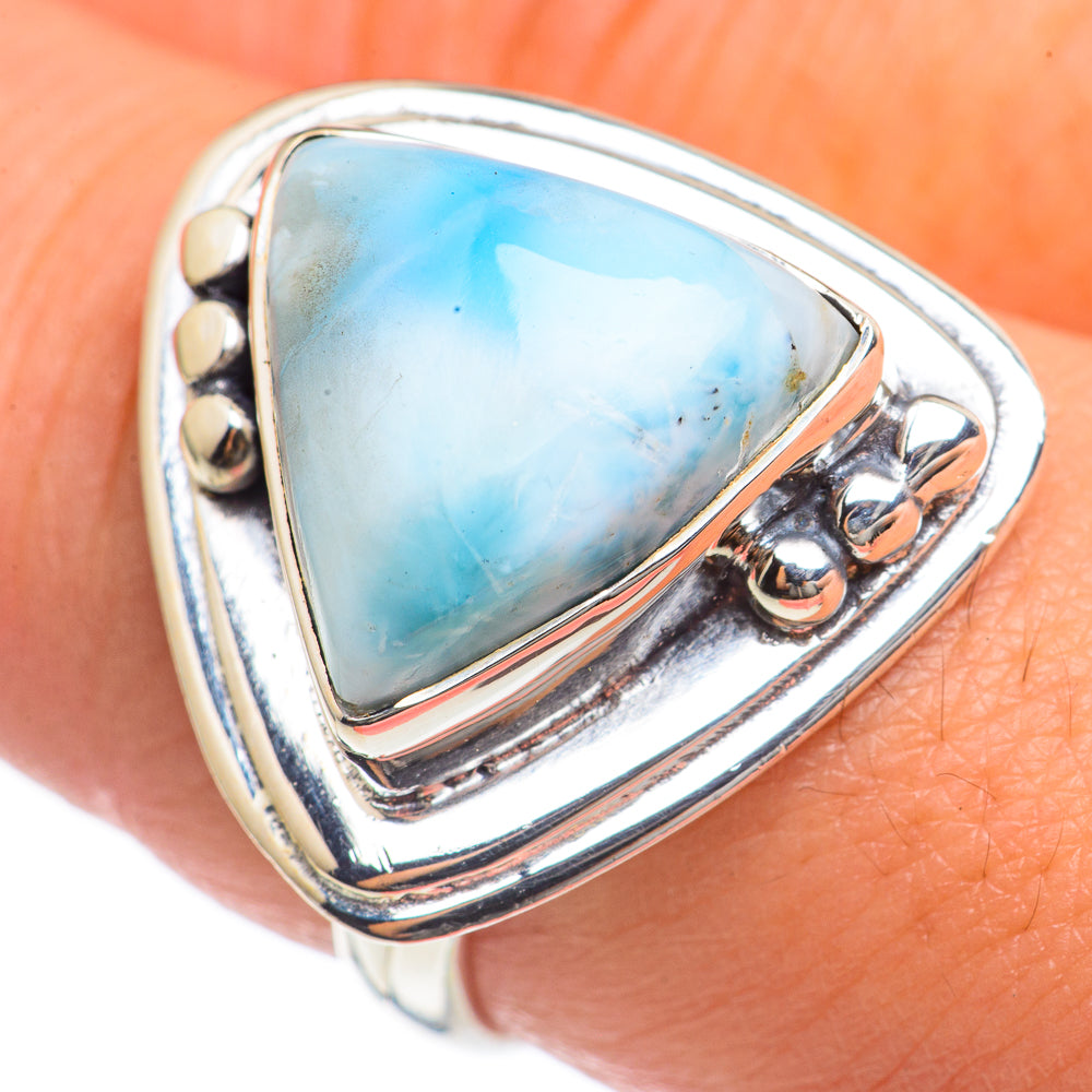 Larimar Rings handcrafted by Anasilvercos - RING69767