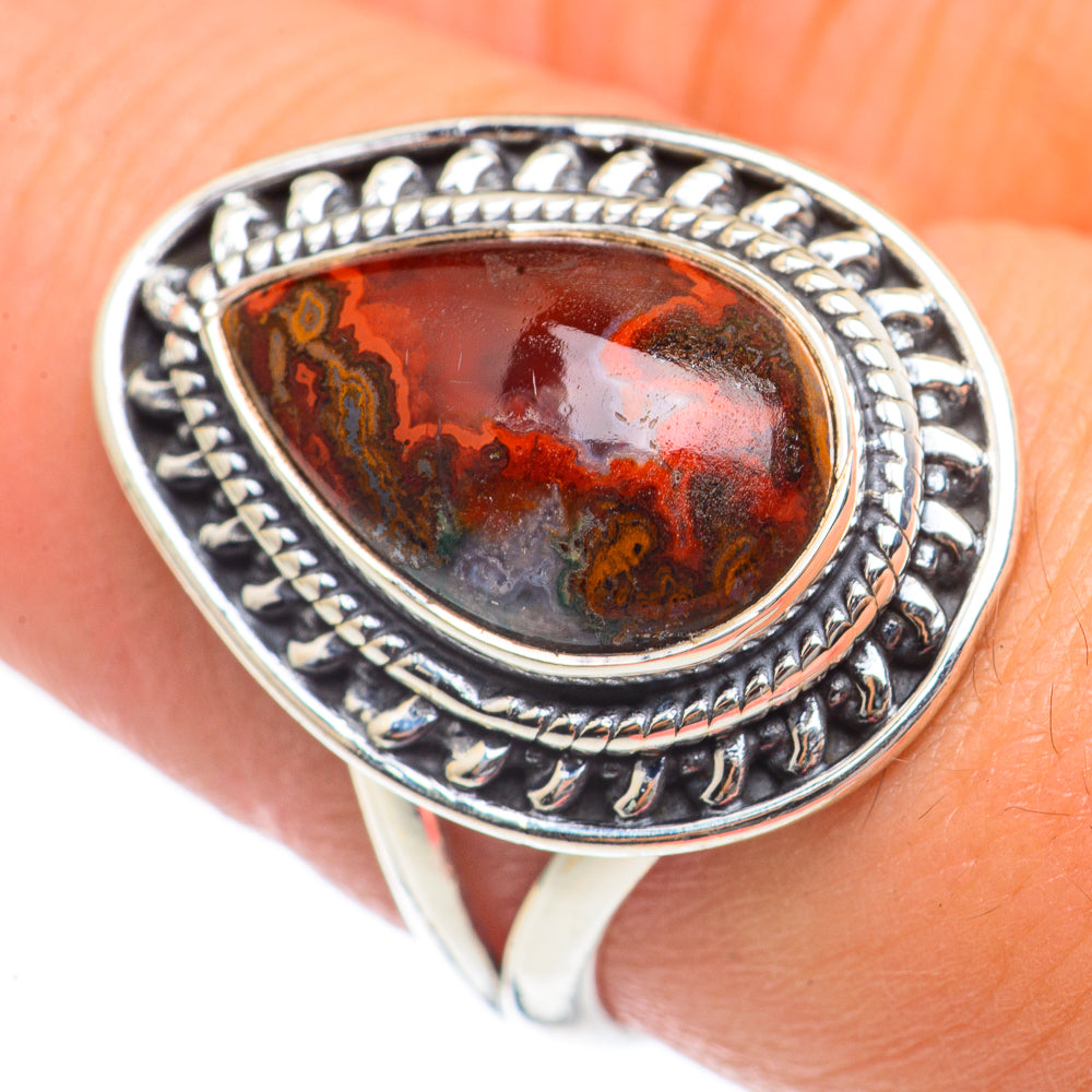 Mahogany Obsidian Rings handcrafted by Anasilvercos - RING69779