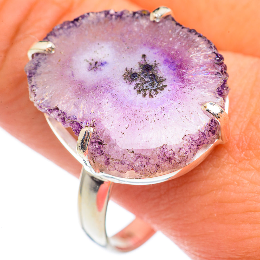 Amethyst Stalactite Rings handcrafted by Anasilvercos - RING69789