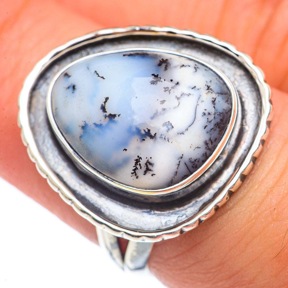 Dendritic Opal Rings handcrafted by Anasilvercos - RING69798