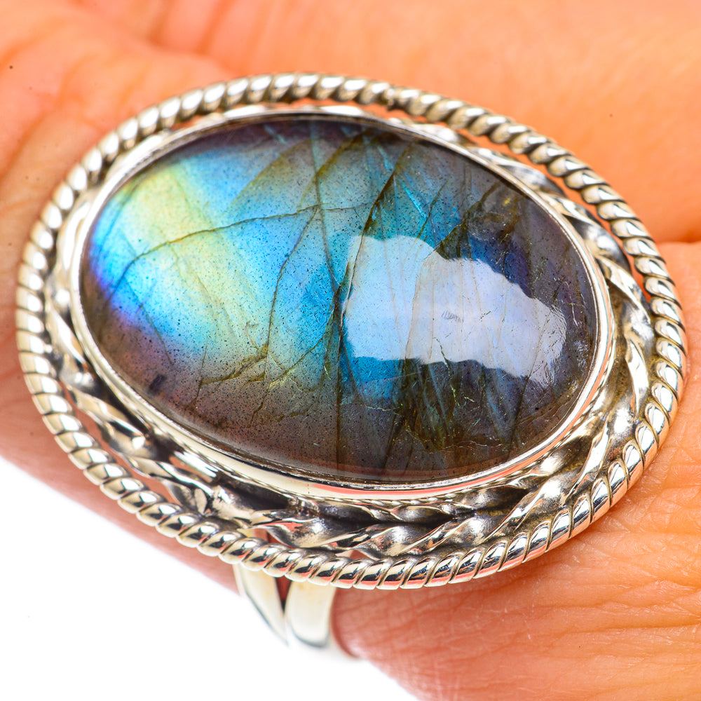 Labradorite Rings handcrafted by Anasilvercos - RING69801