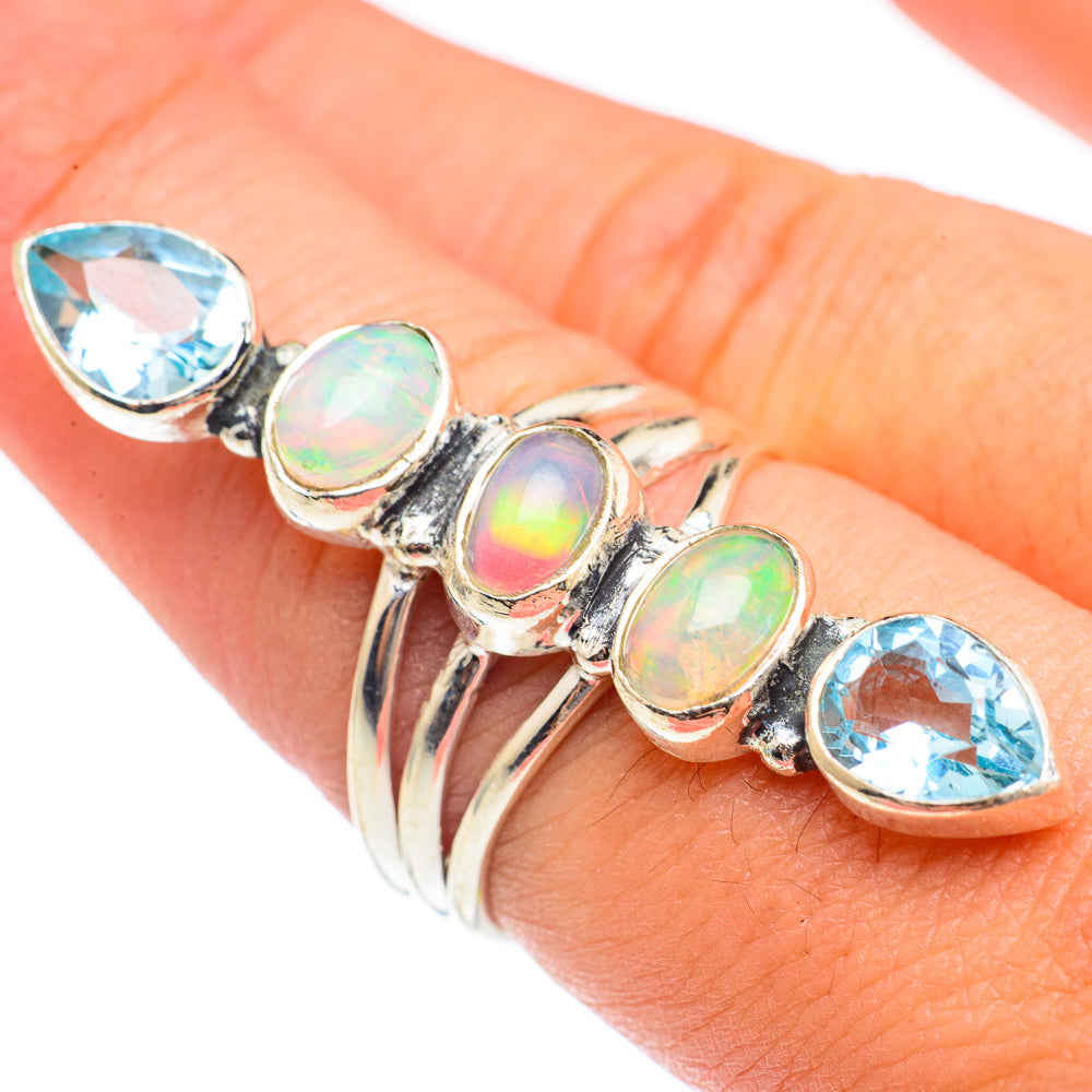 Ethiopian Opal Rings handcrafted by Anasilvercos - RING69804