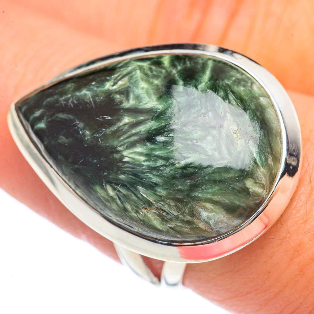 Seraphinite Rings handcrafted by Anasilvercos - RING69820