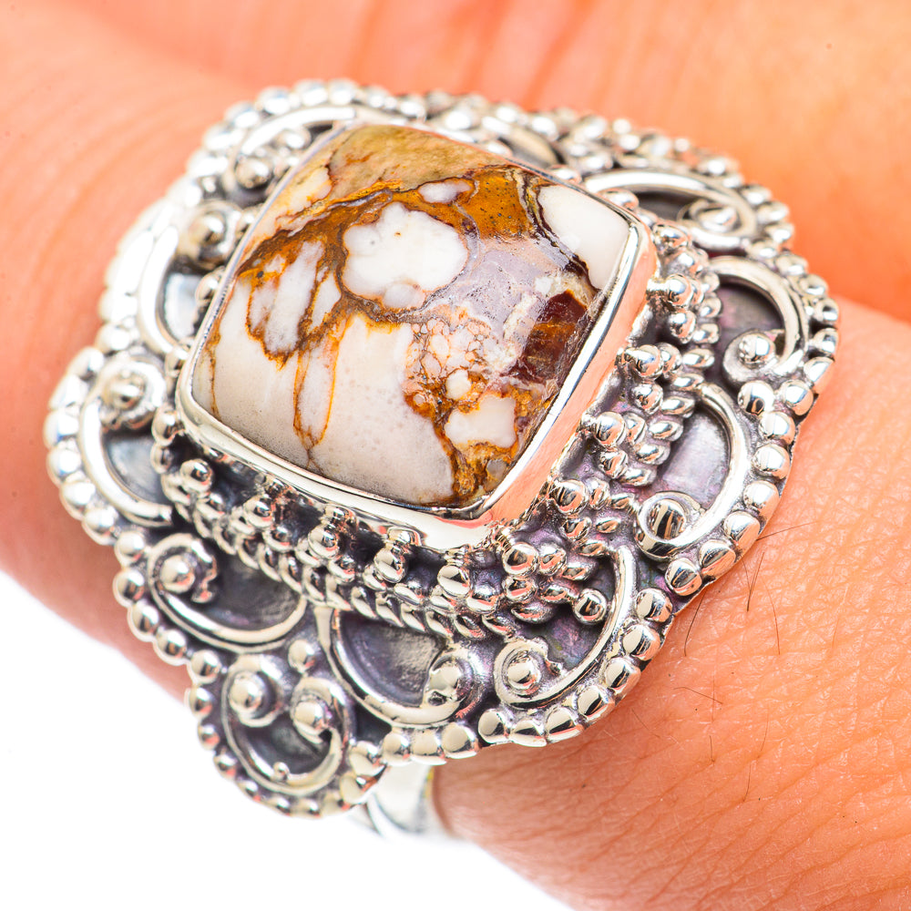Peanut Wood Jasper Rings handcrafted by Anasilvercos - RING69823