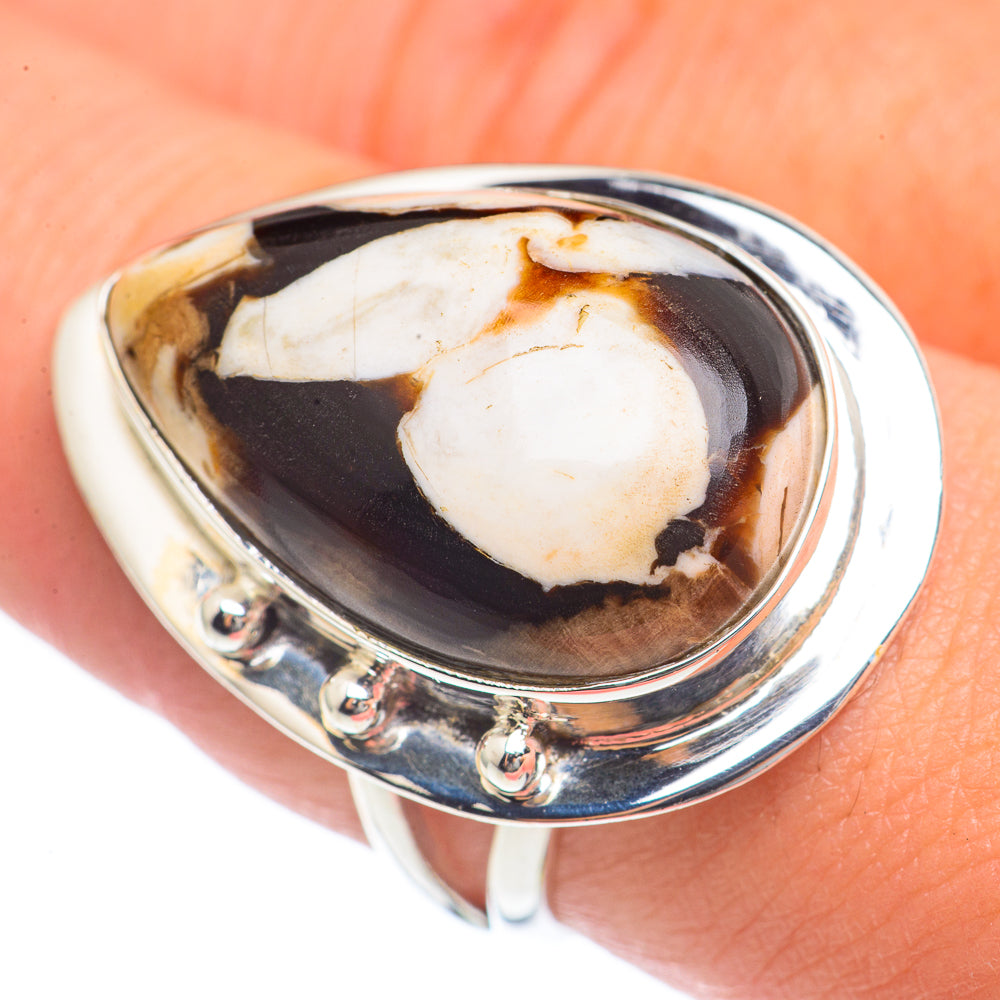 Peanut Wood Jasper Rings handcrafted by Anasilvercos - RING69826