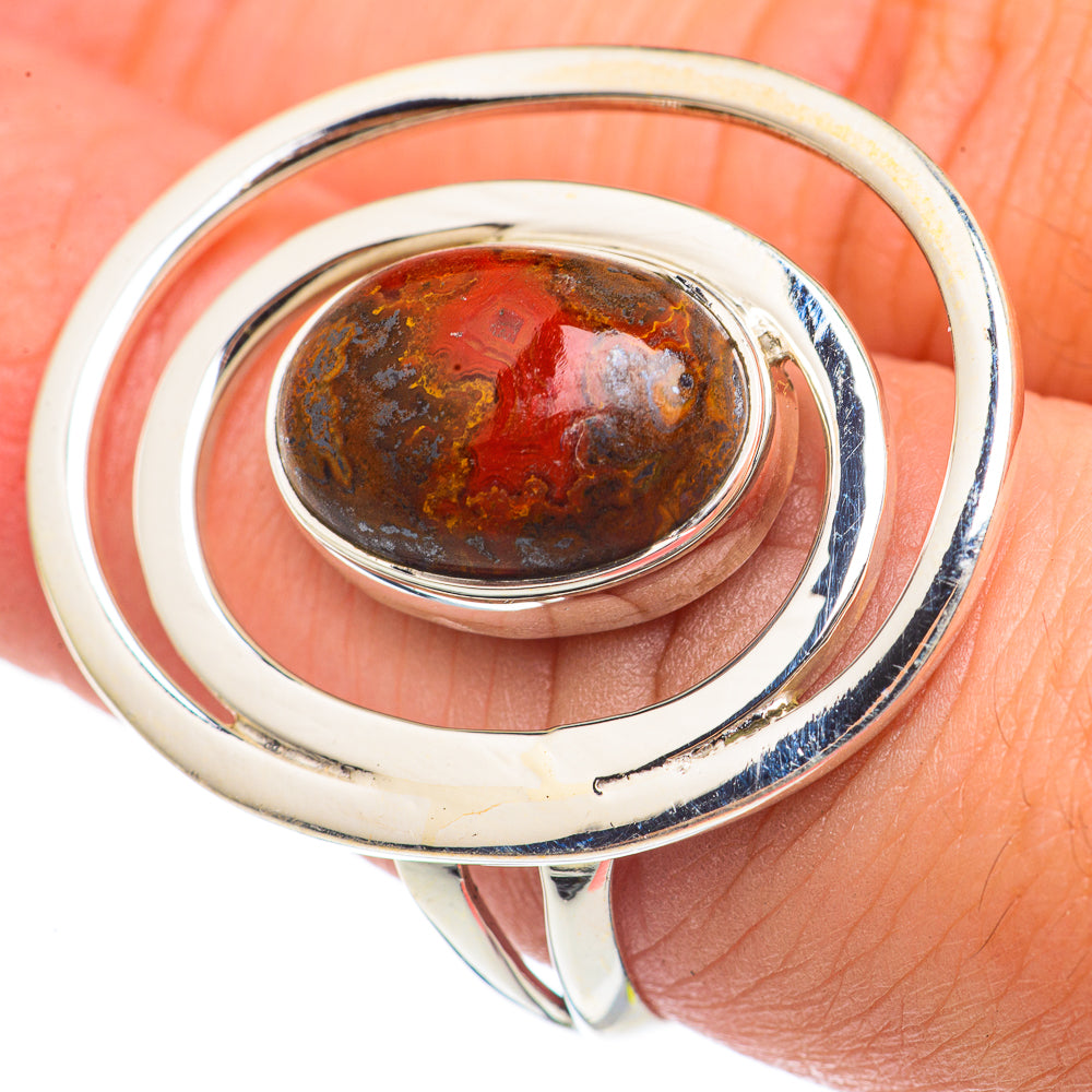 Mahogany Obsidian Rings handcrafted by Anasilvercos - RING69827