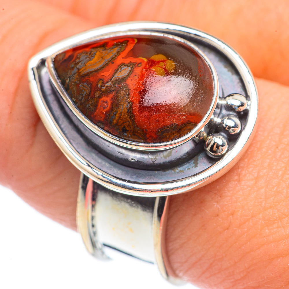 Mahogany Obsidian Rings handcrafted by Anasilvercos - RING69863