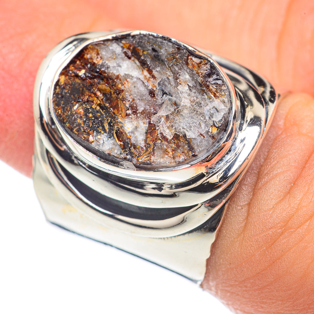Astrophyllite Rings handcrafted by Anasilvercos - RING69864