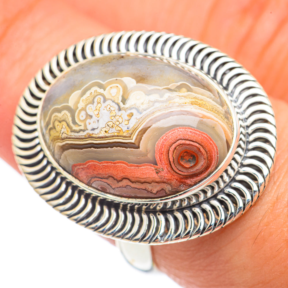 Laguna Lace Agate Rings handcrafted by Anasilvercos - RING69868