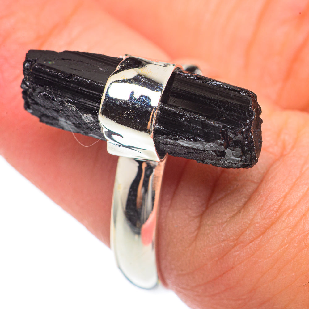 Black Tourmaline Rings handcrafted by Anasilvercos - RING69879