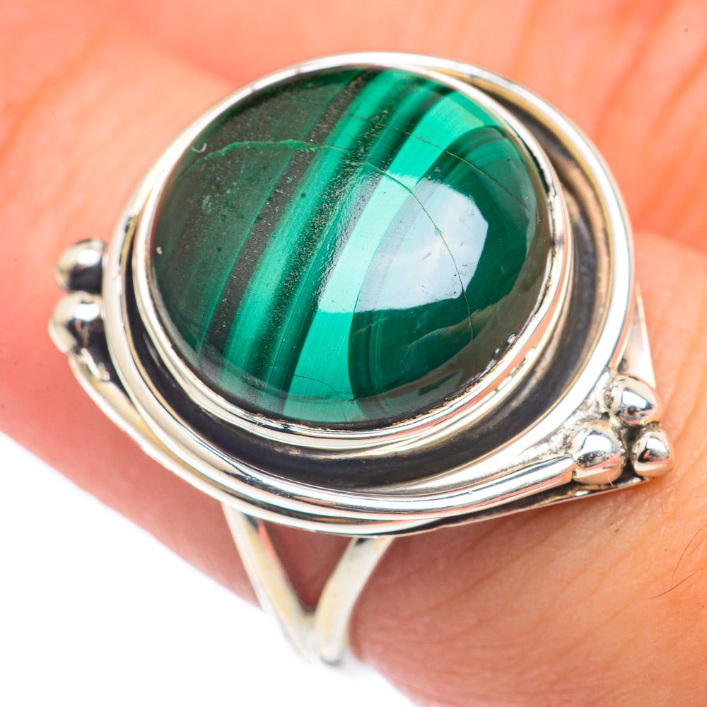Malachite Rings handcrafted by Anasilvercos - RING69898