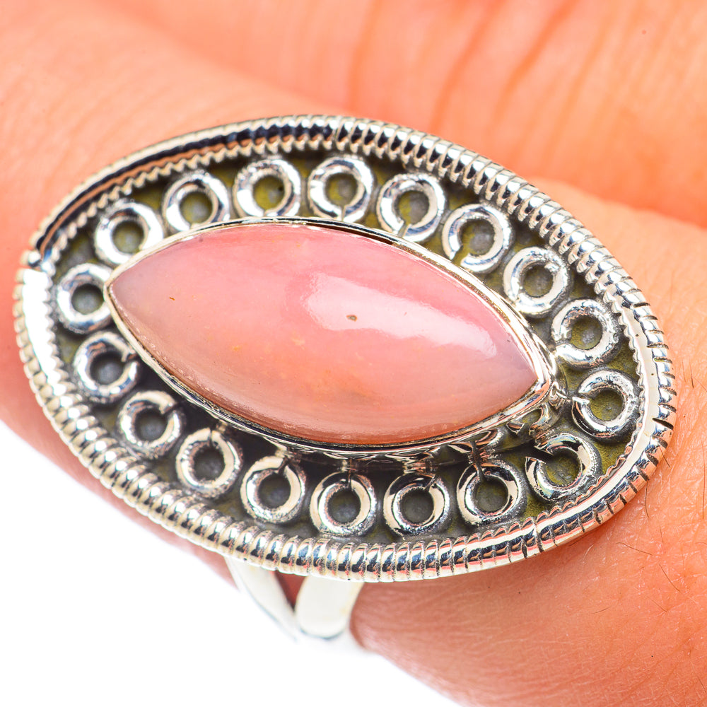 Pink Opal Rings handcrafted by Anasilvercos - RING69912
