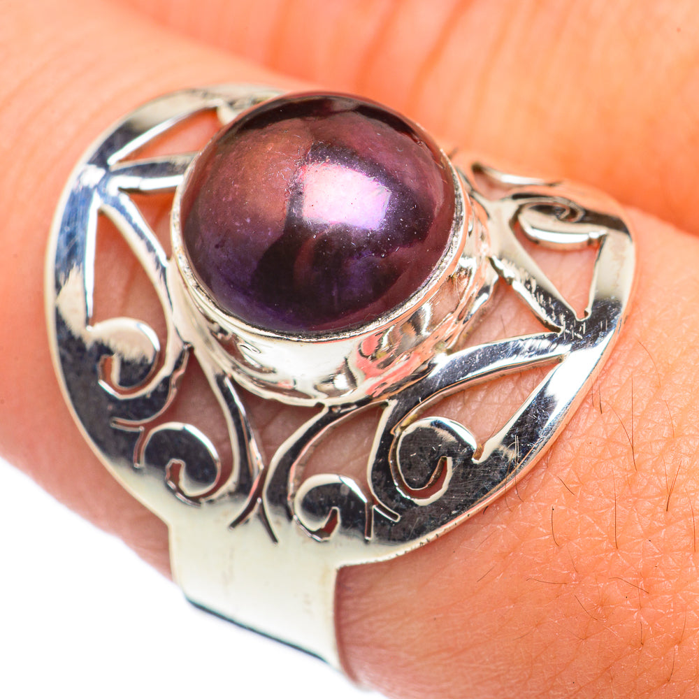 Titanium Cultured Pearl Rings handcrafted by Anasilvercos - RING69915