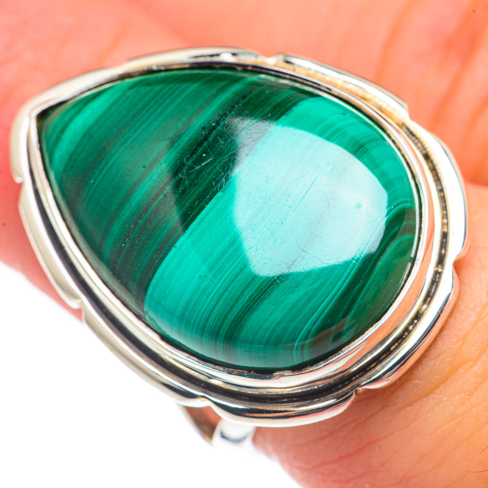 Malachite Rings handcrafted by Anasilvercos - RING69925