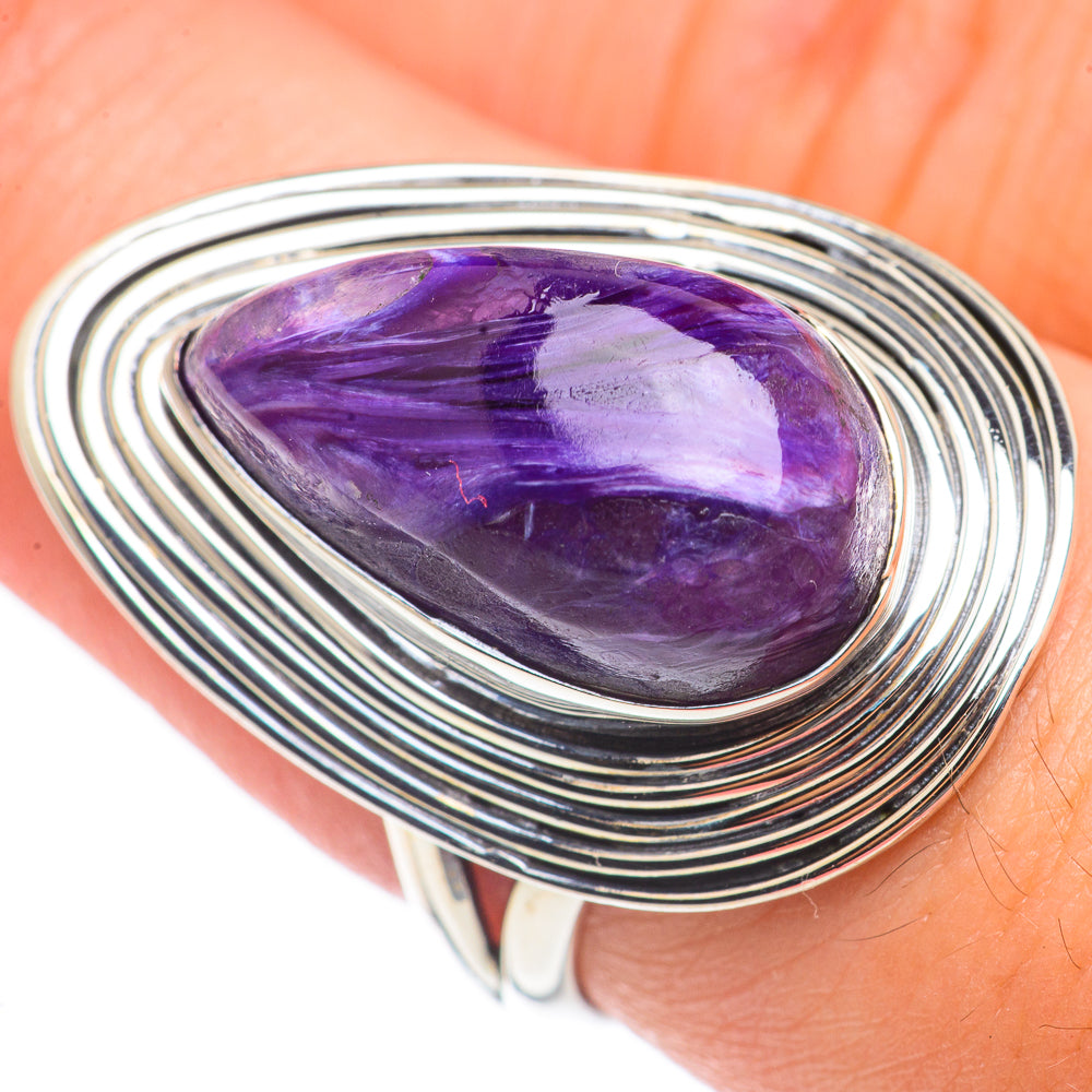 Charoite Rings handcrafted by Anasilvercos - RING69939