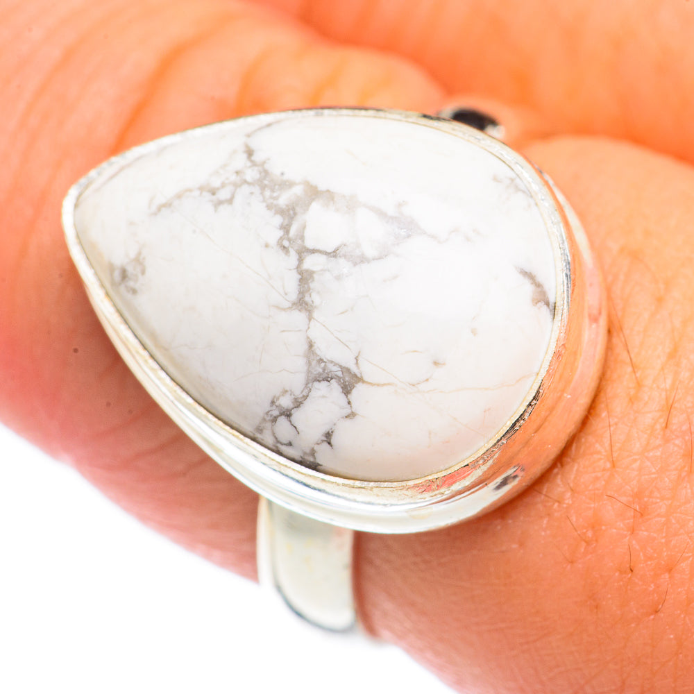 Howlite Rings handcrafted by Anasilvercos - RING69945