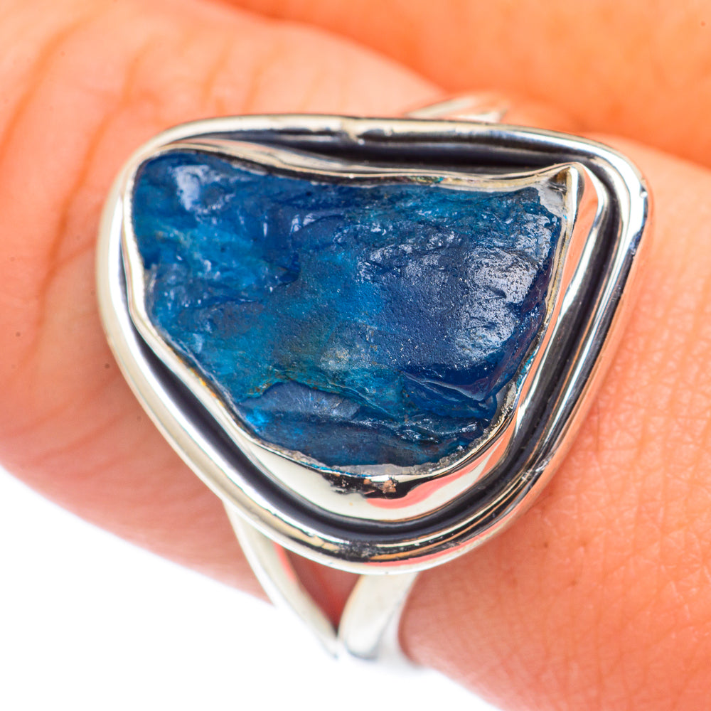 Blue Fluorite Rings handcrafted by Anasilvercos - RING69951