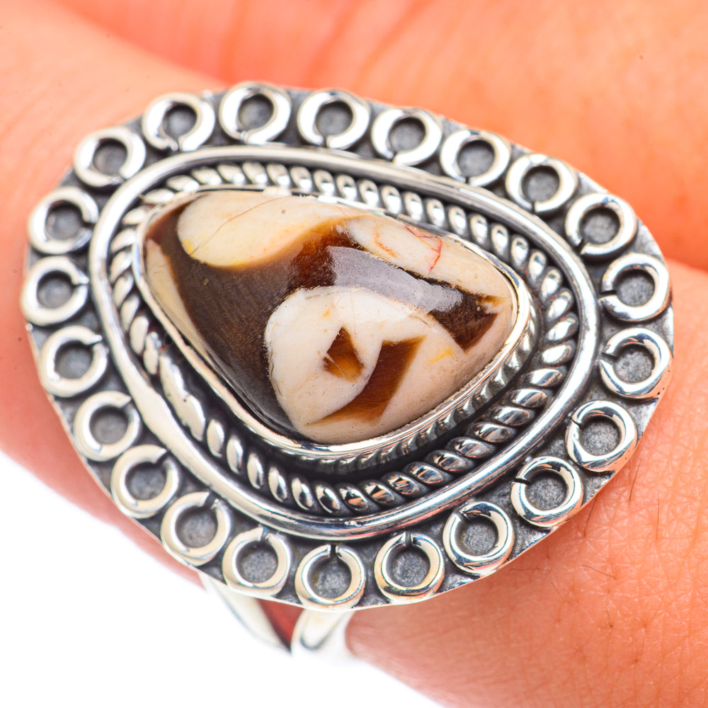 Peanut Wood Jasper Rings handcrafted by Anasilvercos - RING69963