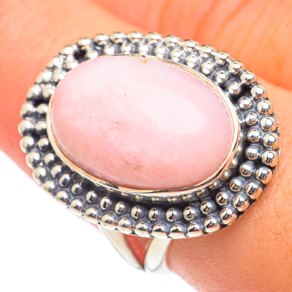 Pink Opal Rings handcrafted by Anasilvercos - RING69967