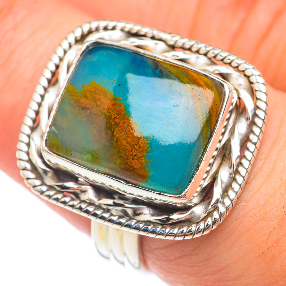 Peruvian Opal Rings handcrafted by Anasilvercos - RING69984