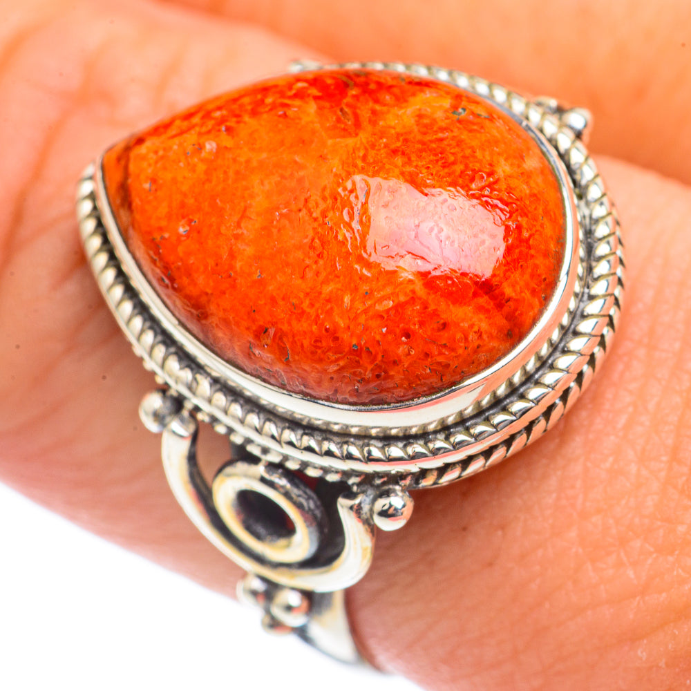 Sponge Coral Rings handcrafted by Anasilvercos - RING69997