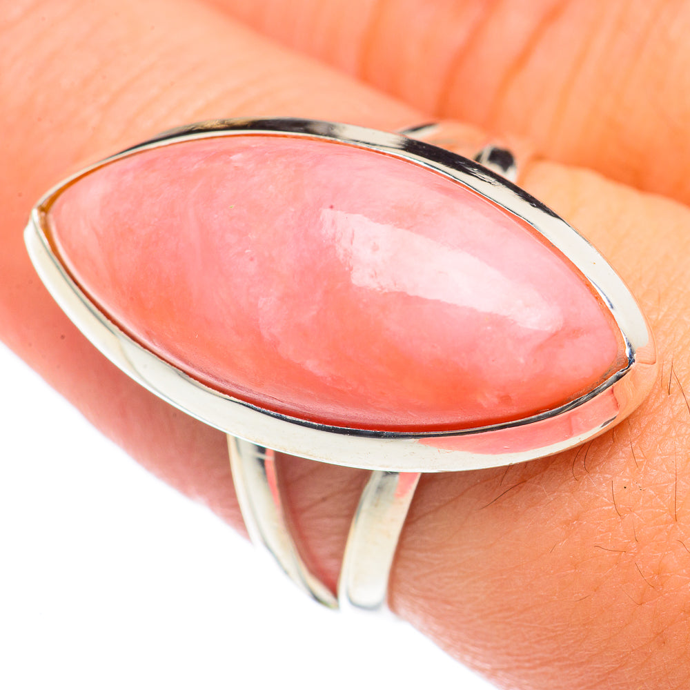 Pink Opal Rings handcrafted by Anasilvercos - RING70001