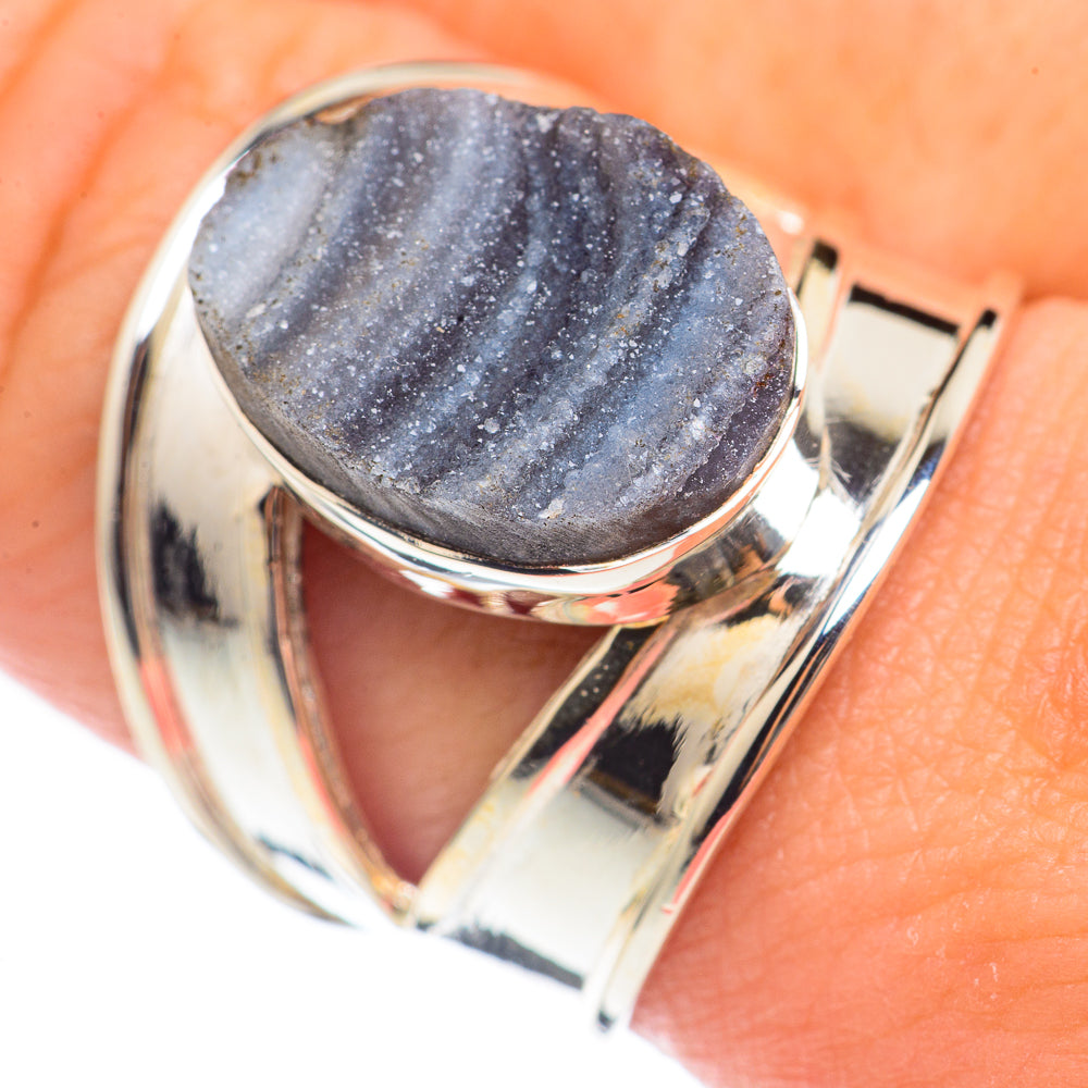 Desert Druzy Rings handcrafted by Anasilvercos - RING70016